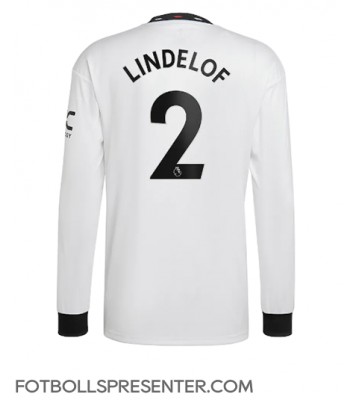 Manchester United Victor Lindelof #2 Borta Matchtröja 2022-23 Långärmad